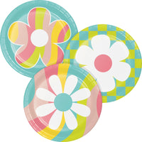 Bulk Case of Flower Power 6.75 Inch Dessert Plate, Assorted Designs
