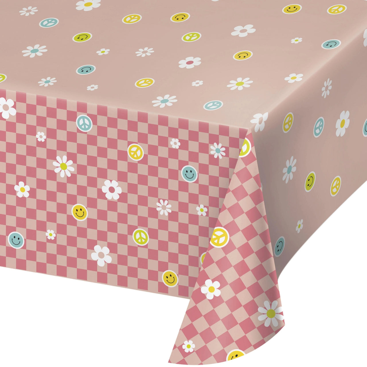 Bulk Case of Flower Power Tablecover, Paper 54"x102"