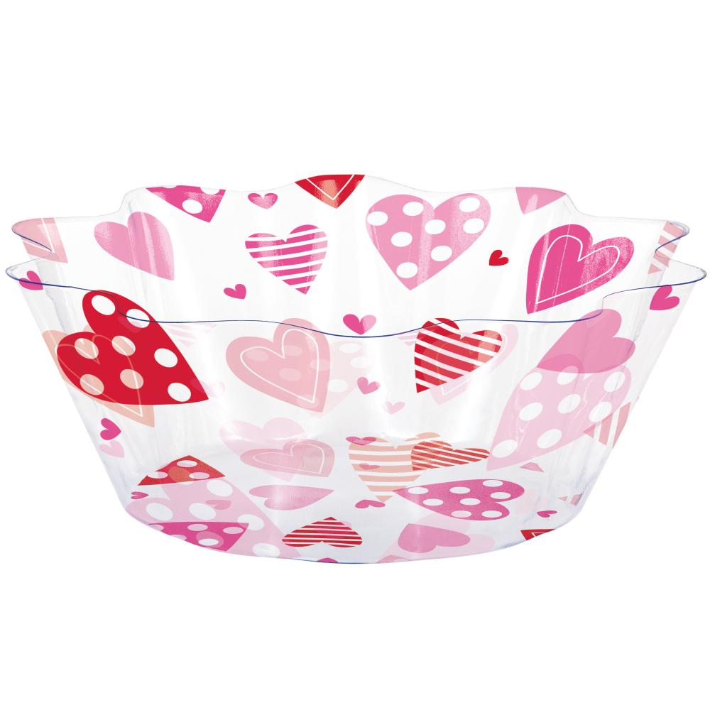 Valentine Hearts 8" Fluted Bowl (Case of 12) by Creative Converting