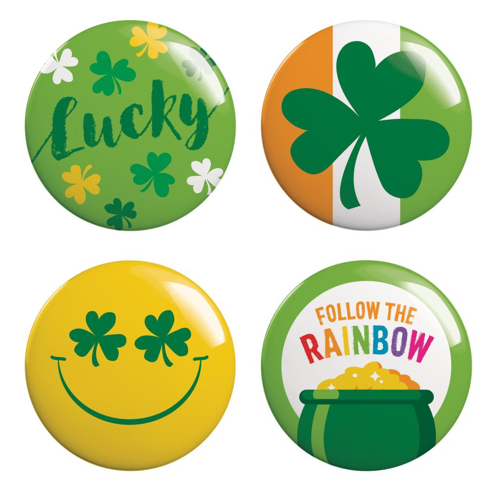 48ct Bulk St Patricks Day Wearable Buttons