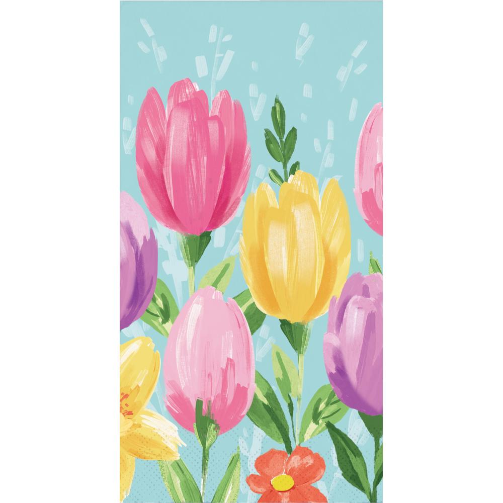 Tulip Blooms Guest Towel, Tulip Blooms (Case of 192) by Creative Converting
