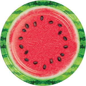 96ct Bulk Watermelon Wow Paper 9" Dinner Plate