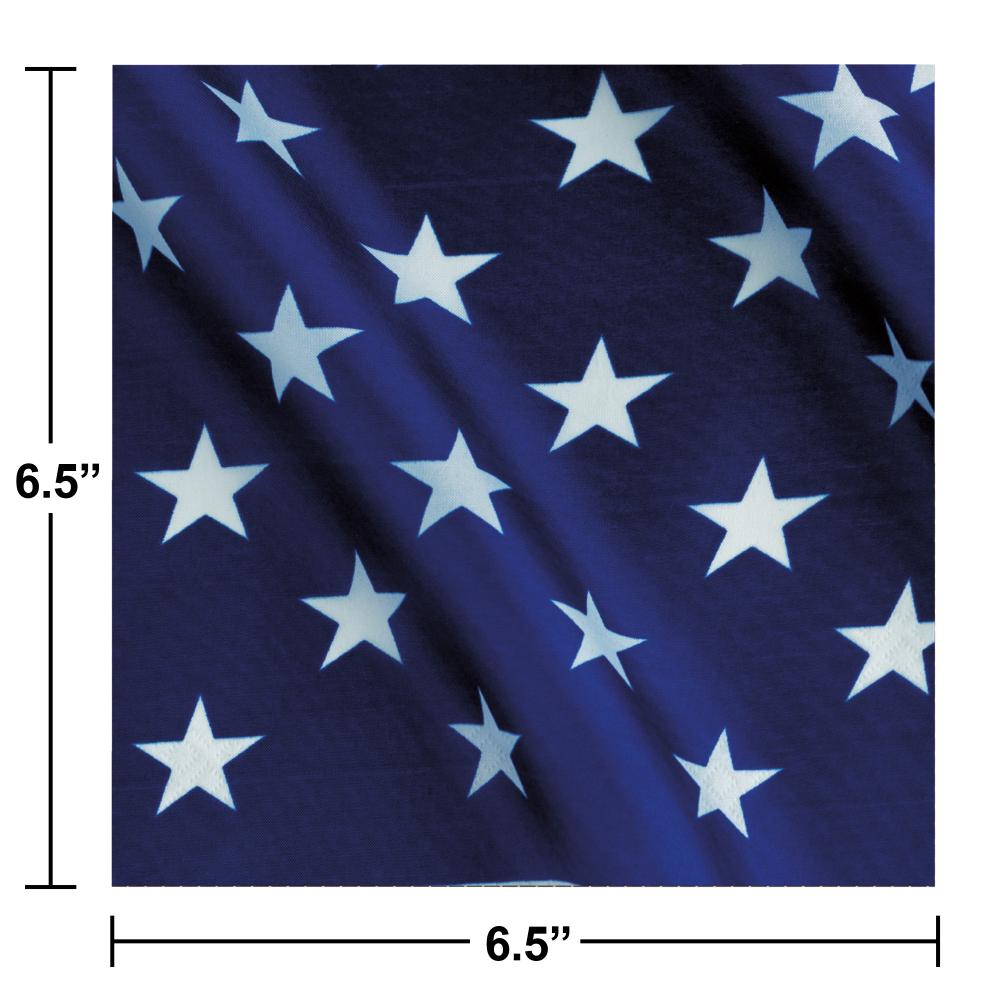192ct Patriotic Stars and Stripes Themed Luncheon Napkins