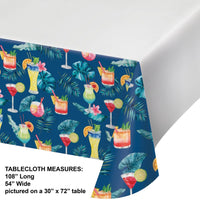 12ct Summer Breeze Party Table Cover with Border Print, 54