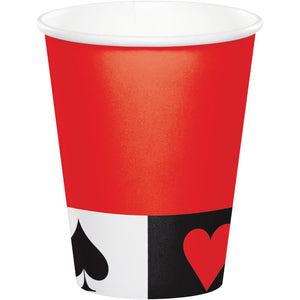 96ct Bulk Card Night Hot/Cold Cup 9 Oz, Casino Party