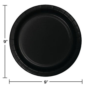 240ct Bulk Black Velvet Sturdy Style Dinner Plates