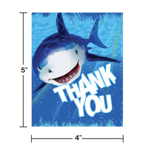48ct Bulk Shark Splash Thank You, Foldover