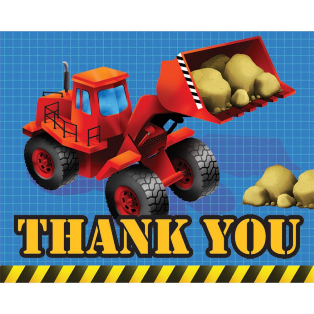 Under Construction Thank You Cards (48/case)
