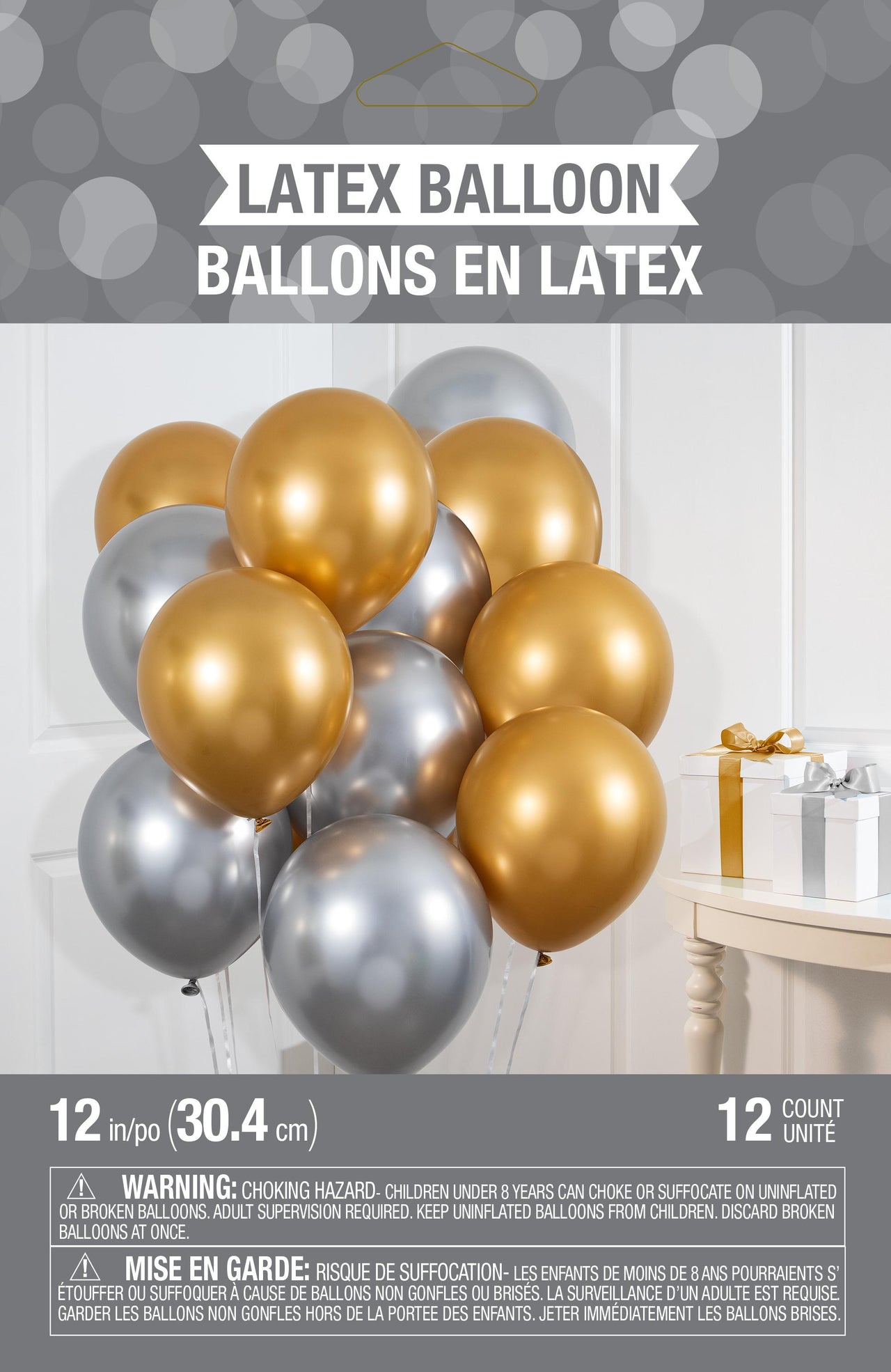 144ct Bulk Gold and Silver Balloon Bunch