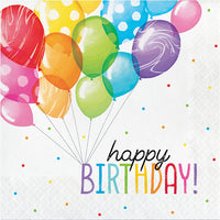 192ct Bulk Balloon Bash Luncheon Napkins