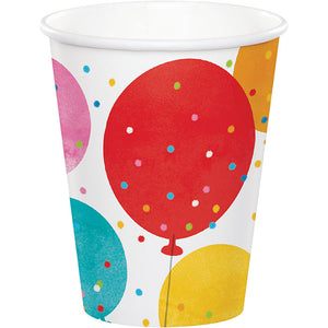 96ct Bulk Birthday Confetti Balloons Paper Cups