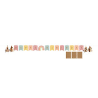 12ct Bulk Boho Rainbow Banners
