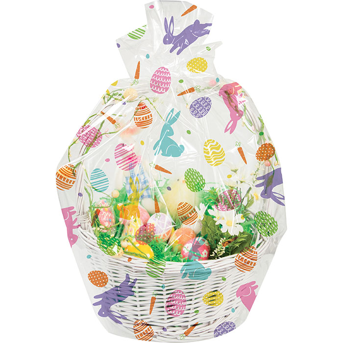12ct Bulk Easter Bunny and Eggs Easter Basket Bags