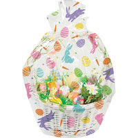 12ct Bulk Easter Bunny and Eggs Easter Basket Bags