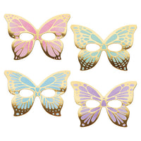 48ct Bulk Golden Butterfly Paper Masks