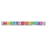 12ct Bulk Happy Birthday Banners with Fringe