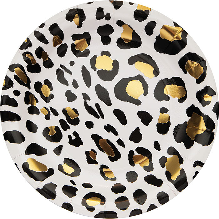 96ct Bulk Leopard Dinner Plates