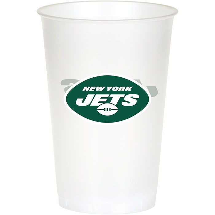 96ct Bulk New York Jets 20 oz Plastic Cups