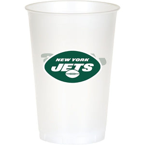 New York Jets Plastic Cup, 20oz 8ct by Creative Converting