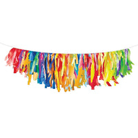 6ct Bulk Primary Color Fringe Garlands