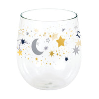 6ct Bulk Starry Night Plastic Wine Glasses