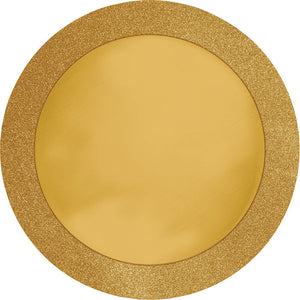 96ct Bulk Glitz Gold Placemat with Glitter Border