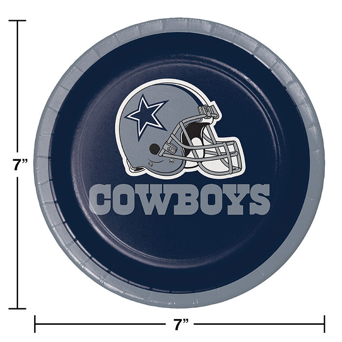 96ct Bulk Dallas Cowboys Dessert Plates