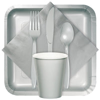 288ct Bulk Shimmering Silver Plastic Forks