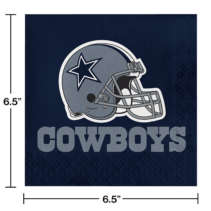 192ct Bulk Dallas Cowboys Luncheon Napkins