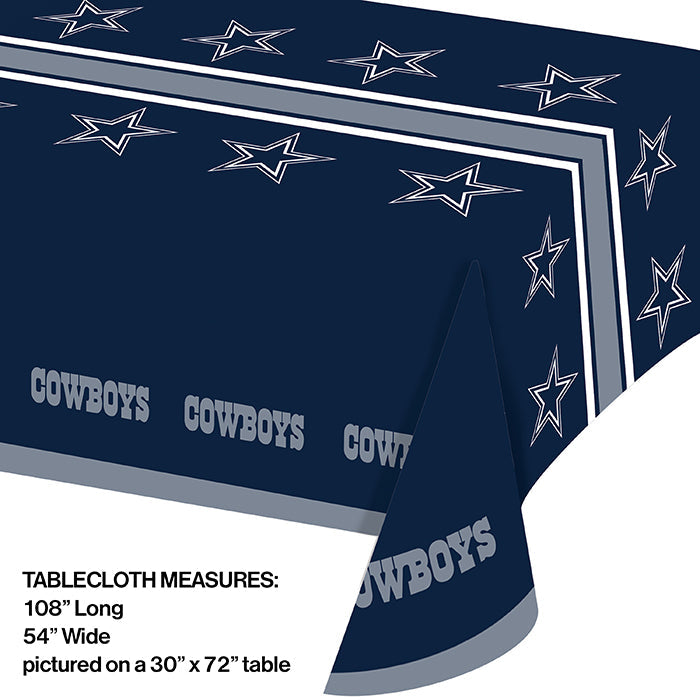 12ct Bulk Dallas Cowboys Table Covers