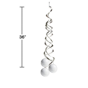 Golf Deluxe Danglers, 2 ct Party Decoration