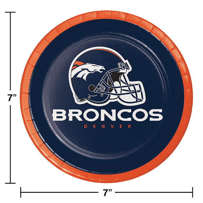 96ct Bulk Denver Broncos Dessert Plates