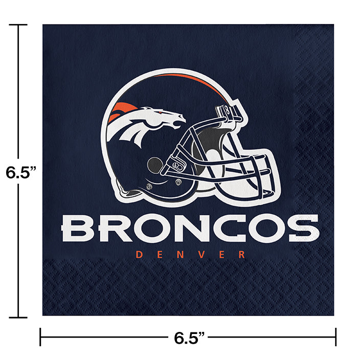 192ct Bulk Denver Broncos Luncheon Napkins