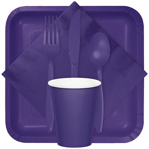 Purple Plastic Knives, 24 ct Party Supplies
