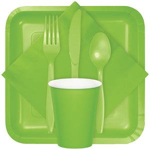 Fresh Lime Green Assorted Plastic Cutlery, 24 ct Party Supplies