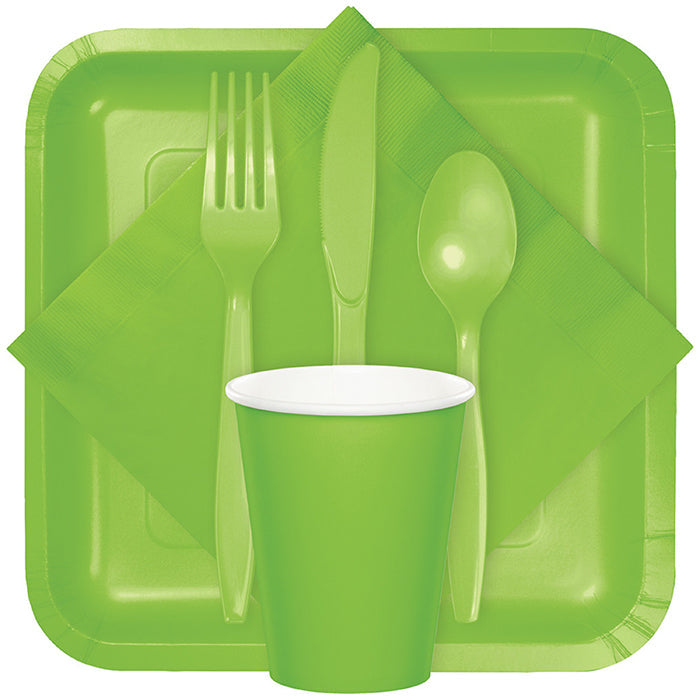 288ct Bulk Fresh Lime Green Plastic Forks