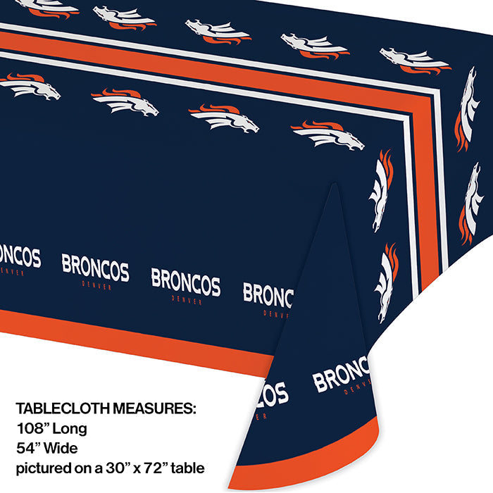 12ct Bulk Denver Broncos Table Covers