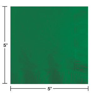 Emerald Green Beverage Napkin 2Ply, 50 ct Party Decoration