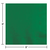 1200ct Bulk Emerald Green 2 Ply Beverage Napkins