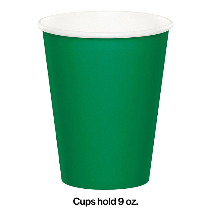 240ct Bulk Emerald Green 9 oz Hot & Cold Cups