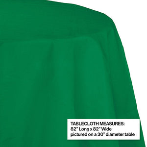 12ct Bulk Emerald Green Round Paper Table Covers