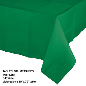 6ct Bulk Emerald Green Paper Table Covers