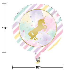 10ct Bulk Sparkle Unicorn Mylar Balloons
