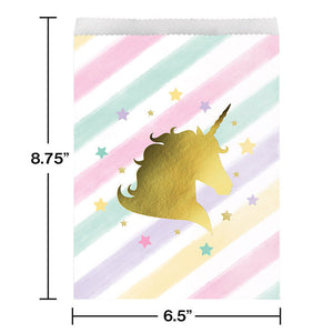 Sparkle Unicorn Treat Bags, 10 ct Party Decoration