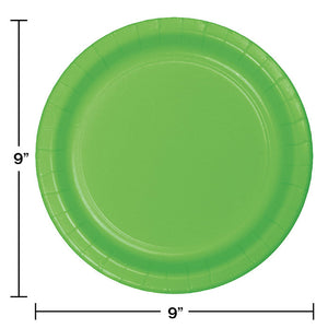 240ct Bulk Fresh Lime Sturdy Style Banquet Plates