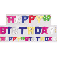 12ct Bulk Happy Birthday Party Banners