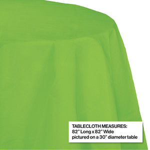 12ct Bulk Fresh Lime Round Paper Table Covers