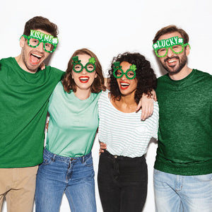 St. Patrick's Day Assorted Paper Eyeglasses, Pack Of 4 Party Supplies