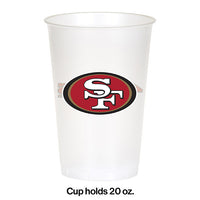 96ct Bulk San Francisco 49ers 20 oz Plastic Cups