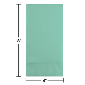 192ct Bulk Fresh Mint Green 3 Ply Guest Towels